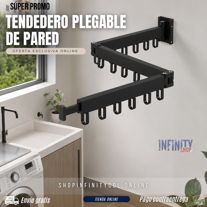 Tendedero plegable de pared