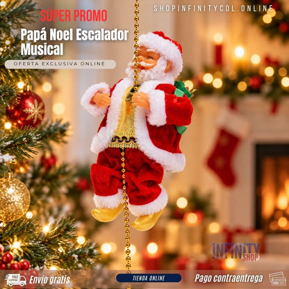 Papá Noel Escalador Musical