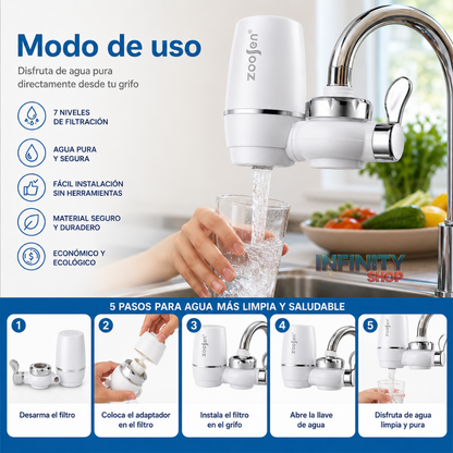 Filtro Purificador de Agua para Grifo 7 Niveles