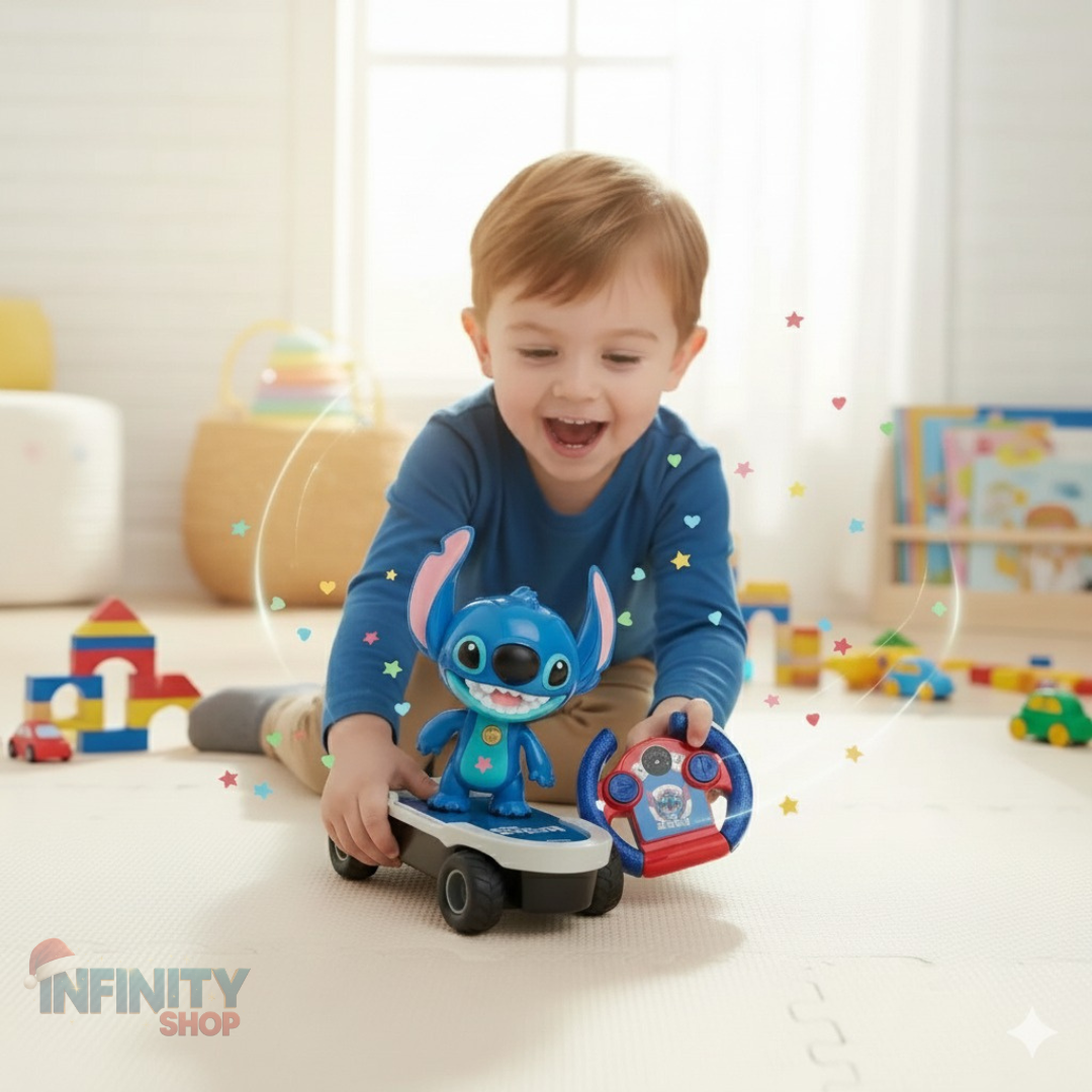 STITCH En Patineta a CONTROL REMOTO
