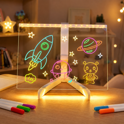 Tablero Mágico Led En Acrilico 30x20cm
