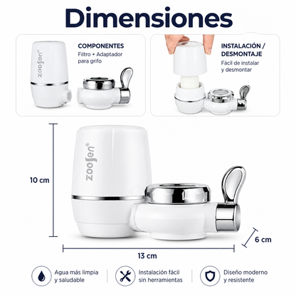 Filtro Purificador de Agua para Grifo 7 Niveles