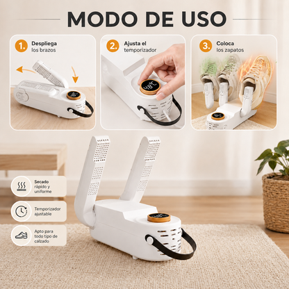 Secador de Zapatos Eléctrico Portátil