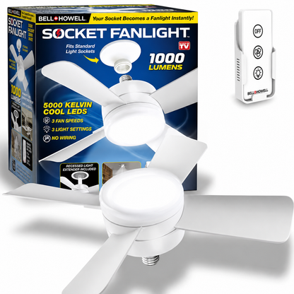 Ventilador con luz led