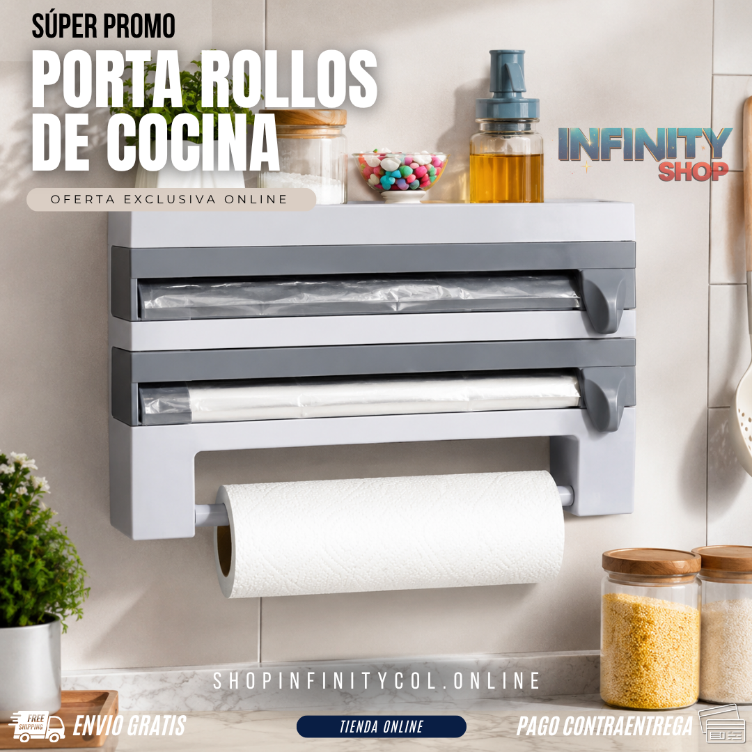 Porta Rollos de Cocina