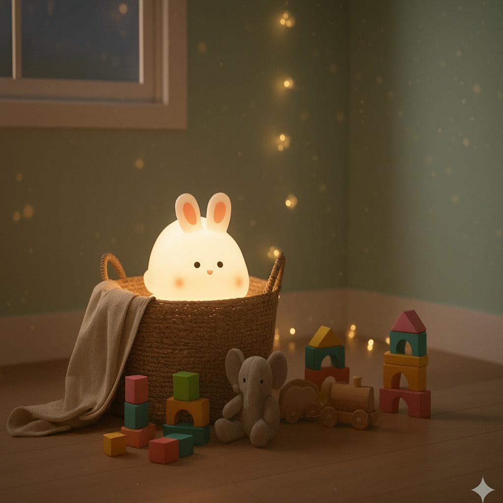 Lámpara de Conejito con Luz Led Ajustable