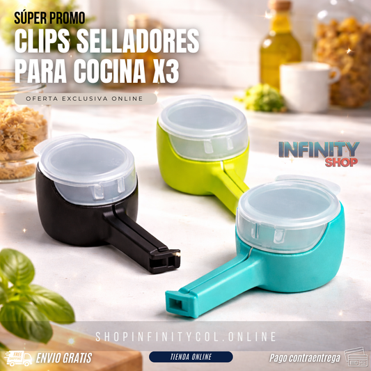Clips Selladores para Cocina x3